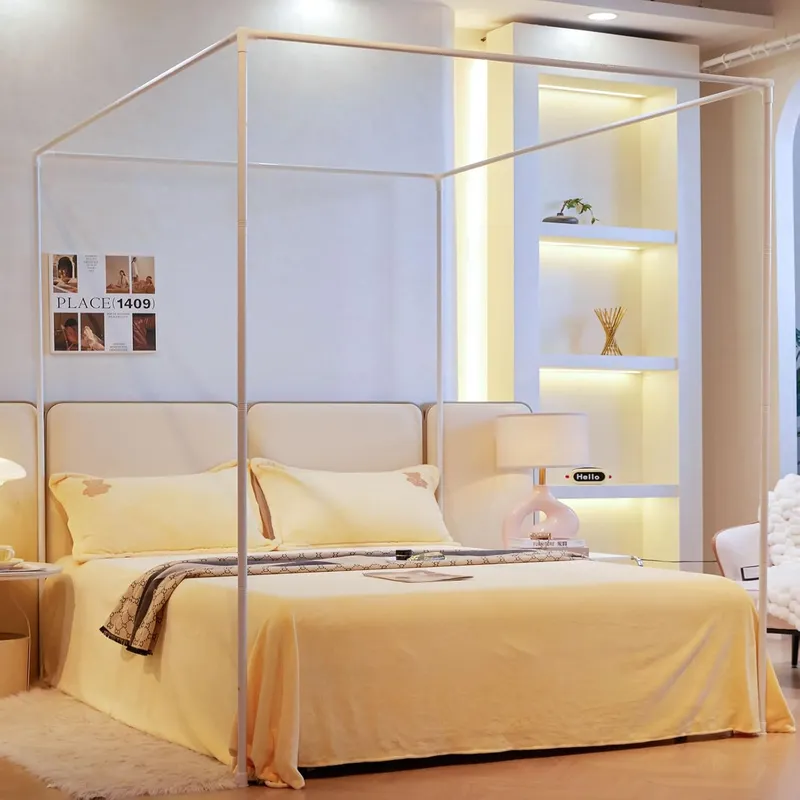 Canopy Bed Frame Metal Queen - Poteau de cadre de lit à