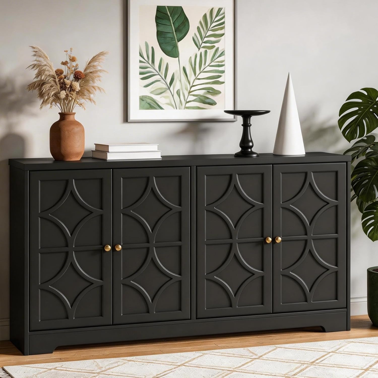 Tables - Buffet avec rangements, buffet moderne de