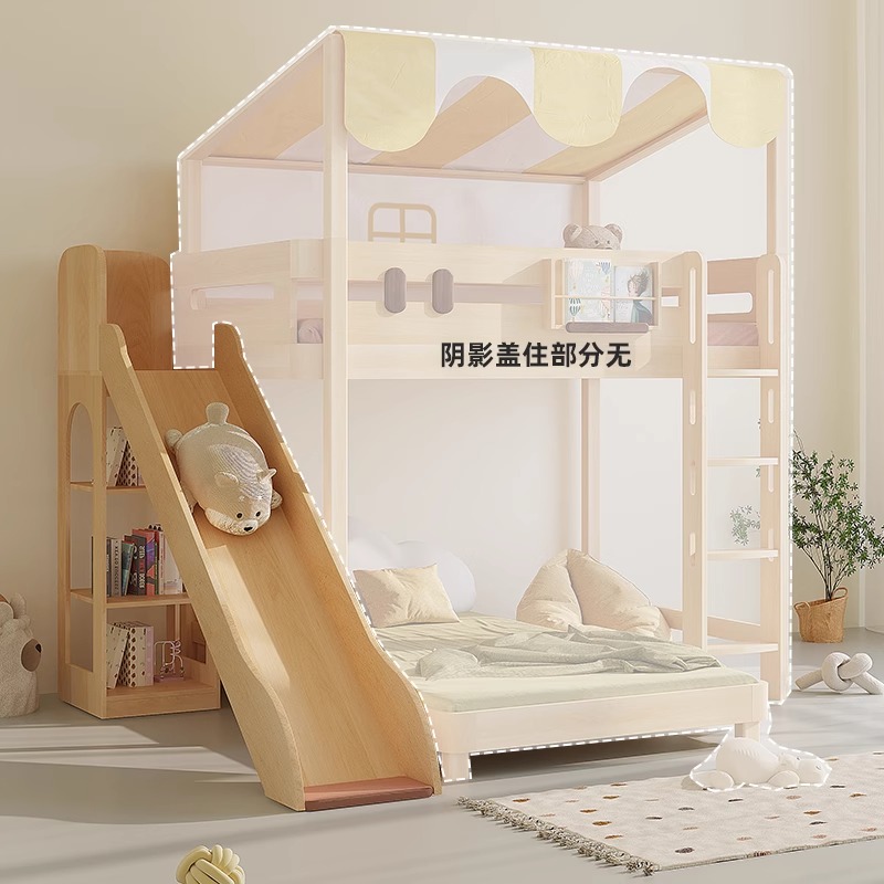 Bunk Bed With Stairs And Slide - Glissière de lit superposée, vente unique,
