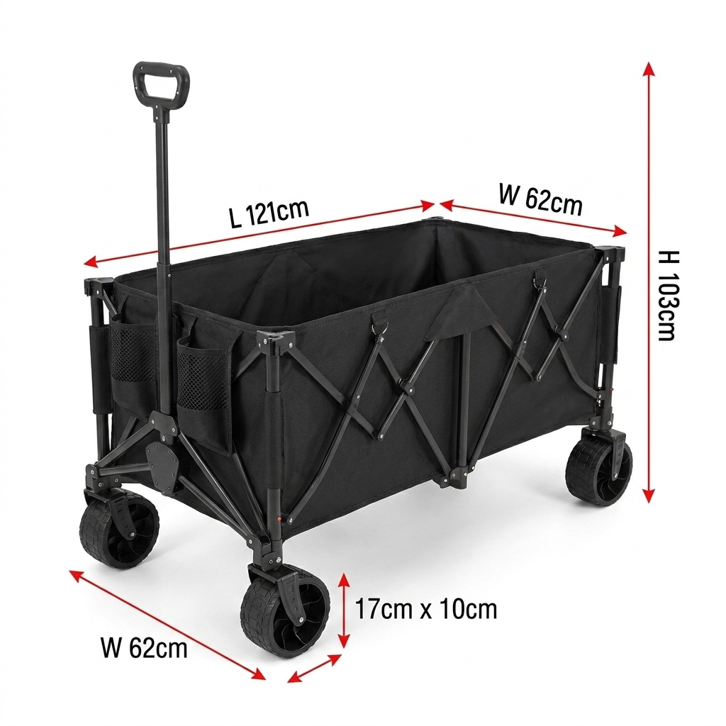 Outdoor Furniture - Chariot pliant robuste personnalisé avec une