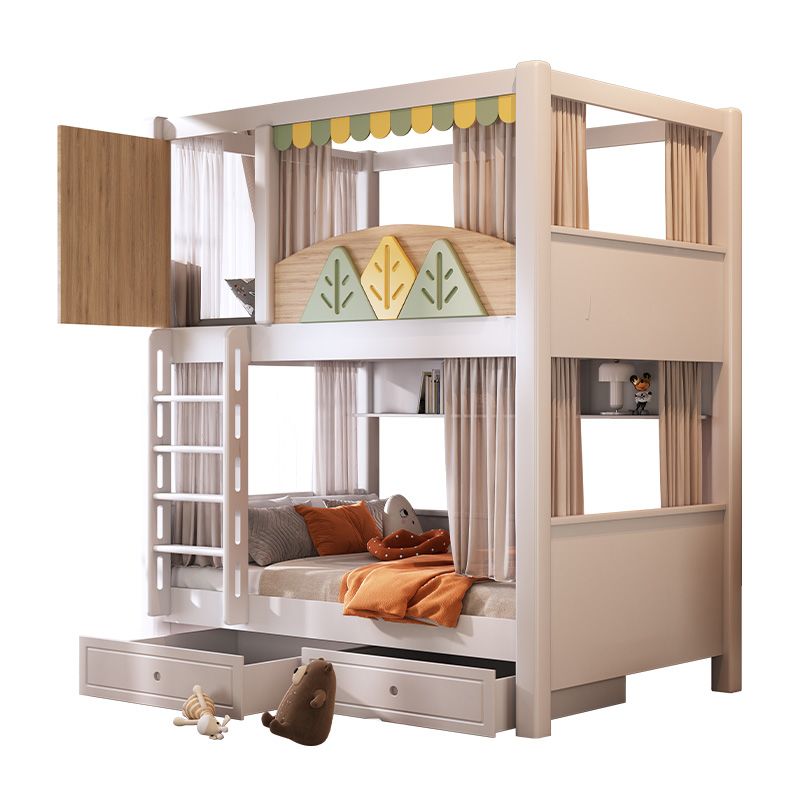 Bunk Bed With Stairs And Slide - Lit superposé pour enfants sur le