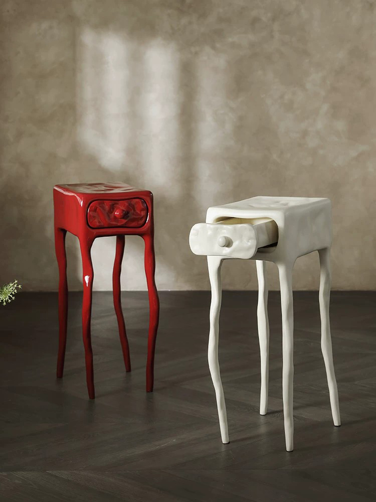 Tables - Table d'appoint texturée en argile de