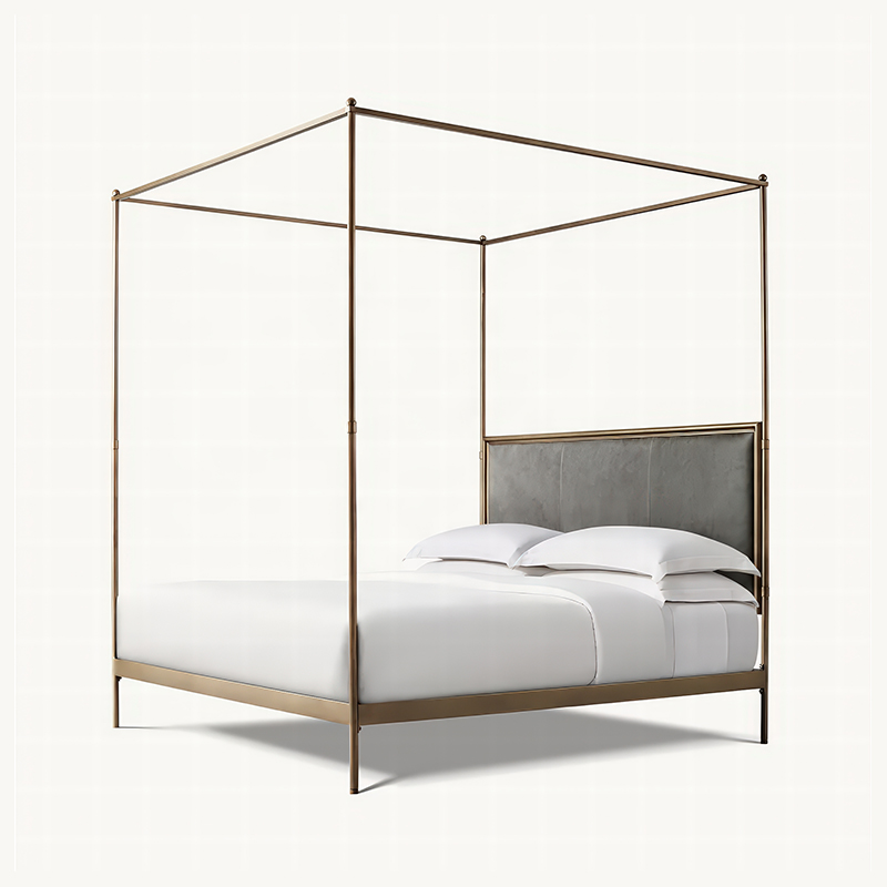 xx-Cadre de lit en métal de st - Canopy Bed Frame Metal Queen avis et prix