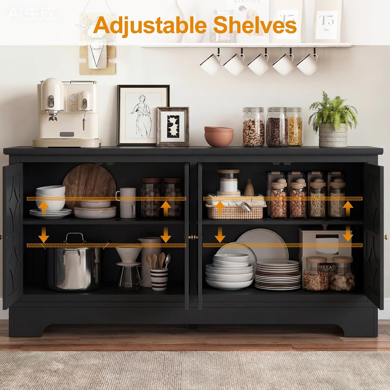 Buffet avec rangements, buffet - Tables avis et prix