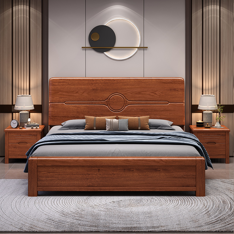 Lit en bois massif noyer, simp - Gas Lift Storage Bed Hydraulic avis et prix
