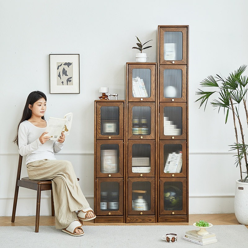 Bibliothèque en bois massif po - Storage avis et prix