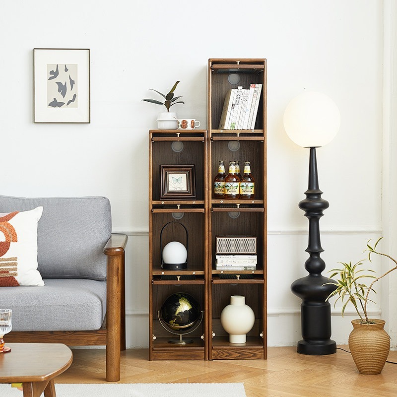 Bibliothèque en bois massif po - Storage avis et prix