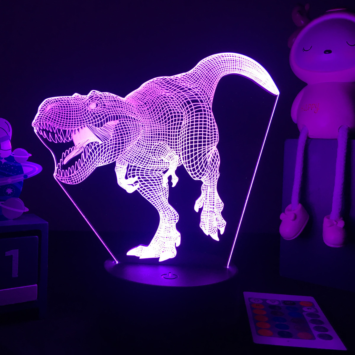 Veilleuse LED dinosaure 3D pou - Floating Nightstand With Led Light avis et prix