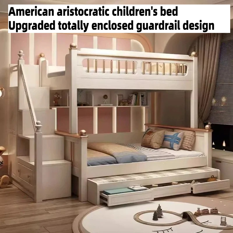 Lit superposé en bois 135x190c - King Size Bed Frame With Storage Drawers avis et prix