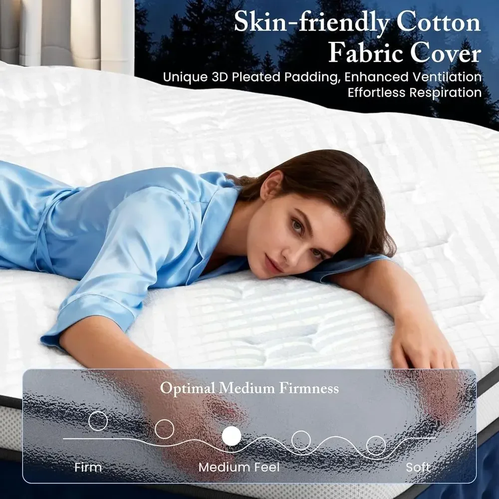 Matelas hybride de 12 pouces,  - Memory Foam Mattress In A Box Queen avis et prix